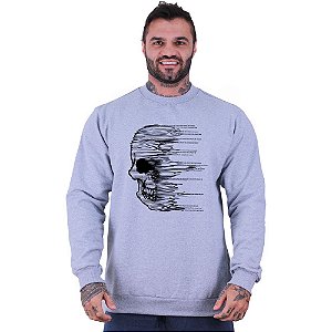 Blusa Moletom Basic Masculina MXD Conceito Sem Touca Fragmented Skull