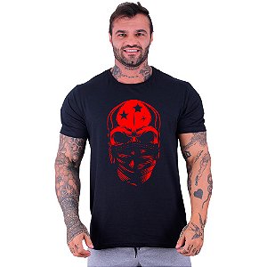 Camiseta Tradicional Masculina Manga Curta MXD Conceito Red Skull