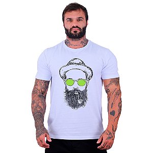 Camiseta Tradicional Masculina Manga Curta MXD Conceito Hippie Cachimbo