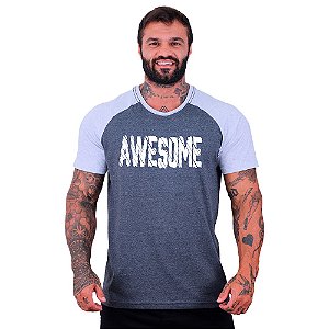 Camiseta Tradicional Masculina MXD Conceito Awesome
