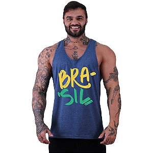 Regata Cavada Masculina MXD Conceito Brasil Pincelado