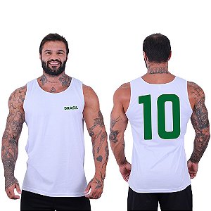 Regata Clássica Masculina MXD Conceito Brasil e Número Dez