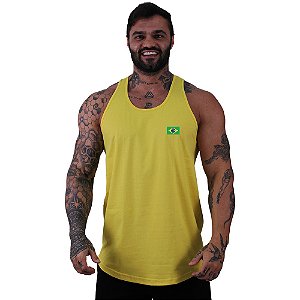 Regata Longline Masculina MXD Conceito Bandeira do Brasil