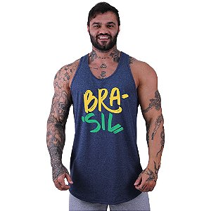 Regata Longline Masculina MXD Conceito Brasil Pincelado