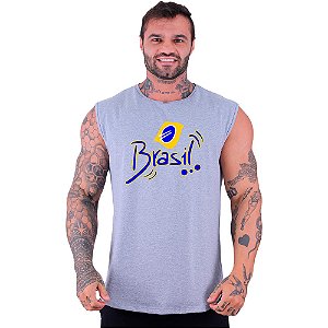 Regata Longline Machão Masculina MXD Conceito Brasil Estlizado