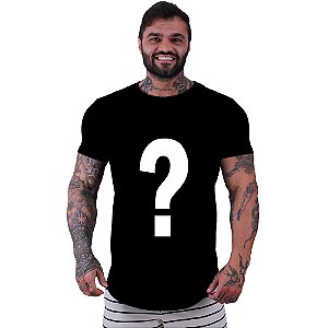 Camiseta Longline Masculina Misteriosa - Estampa e Cor Sortida