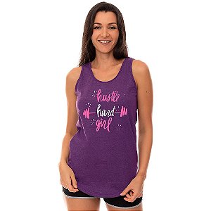 Regata Longline Feminina MXD Conceito Hustle Hard Girl