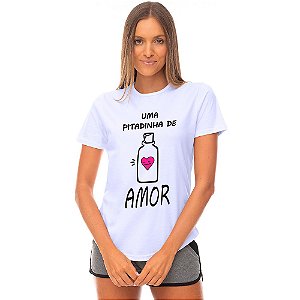 Camiseta Longline Feminina MXD Conceito Uma Pitadinha De Amor