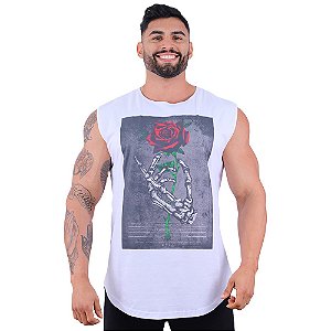 Regata Longline Machão MXD Conceito Premium Hand Skeleton Rose