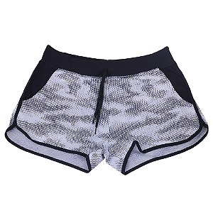 Shortinho Feminino Moletom MXD Conceito Camuflado Bolinhas