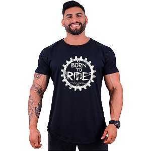 Camiseta Longline MXD Conceito MTB Mountain Bike Born To Ride