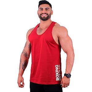 Regata Cavada Estampa Lateral Masculina MXD Conceito Boxing King of The Ring