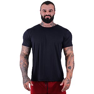 Camiseta Tradicional MXD Conceito Dry Fit em 100% Poliamida String Furadinho Preta