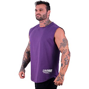 Regata Machão Longline Estampa Lateral Sem Manga MXD Conceito Muscles Loading Please Loading