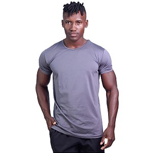 Camiseta UV50+ Tradicional MXD Conceito Dry Fit 90% Poliéster 10% Elastano MultiFresh Cinza Chumbo