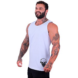 Regata Clássica Estampa Lateral Masculina MXD Conceito Bandana Skull