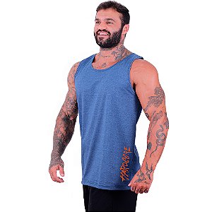 Regata Clássica Estampa Lateral Masculina MXD Conceito Hardcore Orange