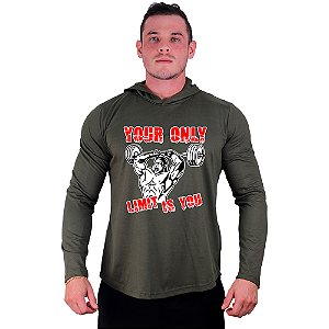 Camiseta Manga Longa Longline Com Touca MXD Conceito Sore Today Strong -  MXDAtacado