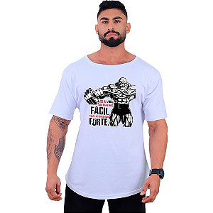 Camiseta Morcegão Masculina MXD Conceito Se a Vida Não Fica Mais Fácil, Trate de Ficar Mais Forte.