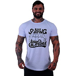 Camiseta Longline Manga Curta MXD Conceito SURF The Best Surfing in California