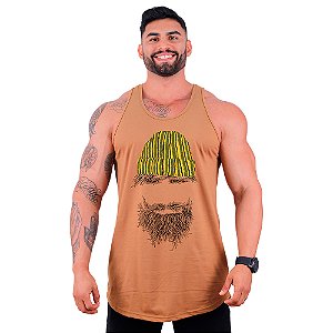 Regata Longline Masculina MXD Conceito Hipster Com Touca