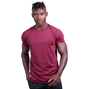 Camiseta UV50+ Tradicional MXD Conceito Dry Fit 90% Poliéster 10% Elastano MultiFresh Vinho