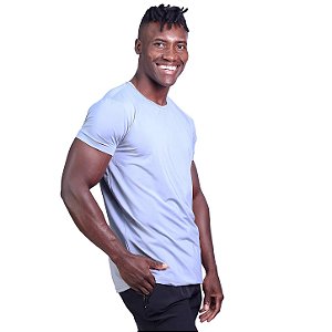 Camiseta UV50+ Tradicional MXD Conceito Dry Fit 90% Poliéster 10% Elastano MultiFresh Cinza Gelo