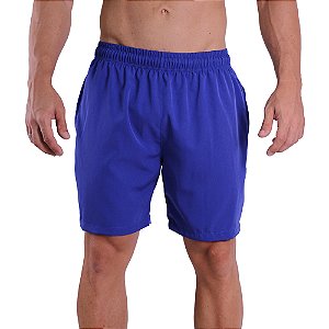 Short Tactel Elastic Masculino MXD Conceito 2 Bolsos Laterais Azul Royal Escuro