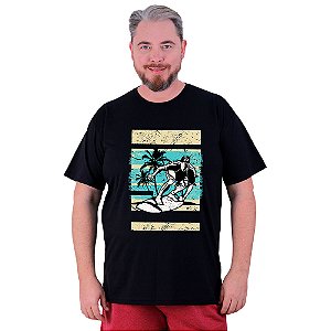 Camiseta Plus Size Tradicional Manga Curta MXD Conceito SURF Prancha