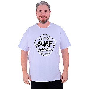 Camiseta Plus Size Tradicional Manga Curta MXD Conceito Surf Prancha