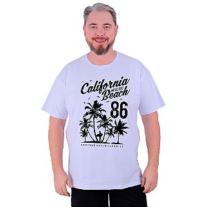 Camiseta Plus Size Tradicional Manga Curta MXD Conceito California Malibu Beach