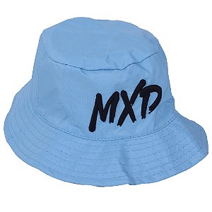 Bucket MXD Conceito Unissex Azul Bebê Logo Preta