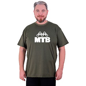 Camiseta Tradicional Estampada Plus Size Curta MXD Conceito MTB Corrente