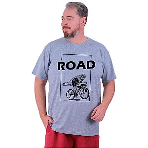 Camiseta Tradicional Estampada Plus Size Curta MXD Conceito MTB Road