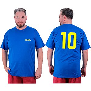 Camiseta Tradicional Estampada Plus Size Curta MXD Conceito Brasil 10