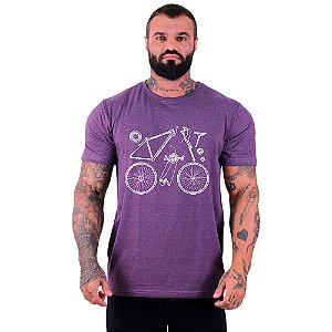 Camiseta Tradicional Estampa MXD Conceito MTB Bike Desmontada