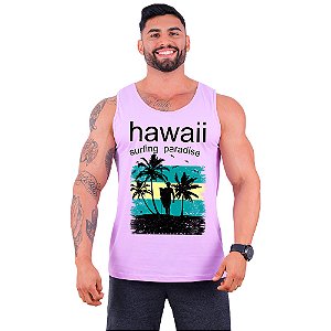 Regata Clássica Estampado Masculina MXD Conceito SURF Hawaii Surfing Paradise