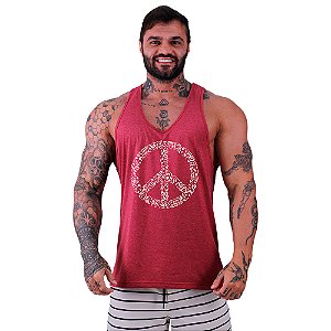 Regata Cavada Masculina MXD Conceito Símbolo Da Paz
