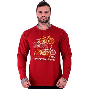 Camiseta Manga Longa Moletinho MXD Conceito MTB Você Precisa De Bike