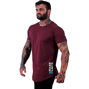 Camiseta Longline Masculina Estampa Lateral MXD Conceito No Rule No Limits