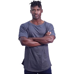 Camiseta Morcegão Masculina MXD Conceito Lisa 100% Algodão Mescla Black
