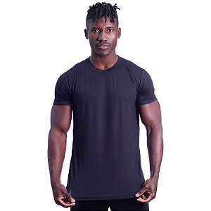 Camiseta Tradicional Tech Modal MXD Conceito Original 91% Modal 9% Elastano Fio Micro Modal Extra Fino Preto