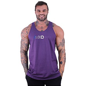 Regata Longline Masculina MXD Conceito Estampa Logo Centralizada