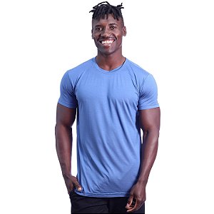 Camiseta Tradicional Tech Modal MXD Conceito Original 91% Modal 9% Elastano Fio Micro Modal Extra Fino Azul