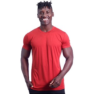 Camiseta Tradicional Tech Modal MXD Conceito Original 91% Modal 9% Elastano Fio Micro Modal Extra Fino Vermelho