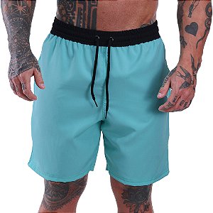 Bermuda em Tactel com Elastano Masculino MXD Conceito 3 Bolsos Azul Claro
