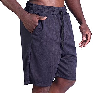 Bermuda Poliéster Confort Com Bolso Masculina MXD Conceito Preto