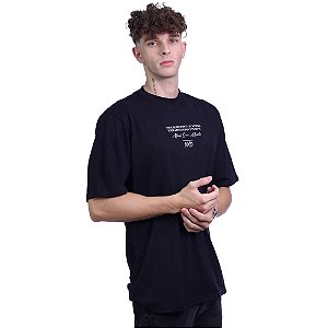 Camiseta Oversized Masculina MXD Conceito Maior Gramatura Insane Preto