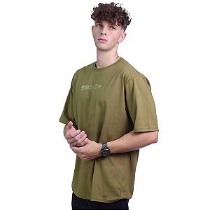 Camiseta Oversized Masculina MXD Conceito Maior Gramatura Concept Verde