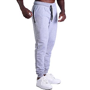 Calça Moletom Careca Masculina com Zíper no Bolso MXD Conceito Mescla Tradicional